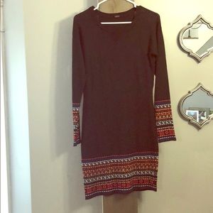 Black sweater dress
